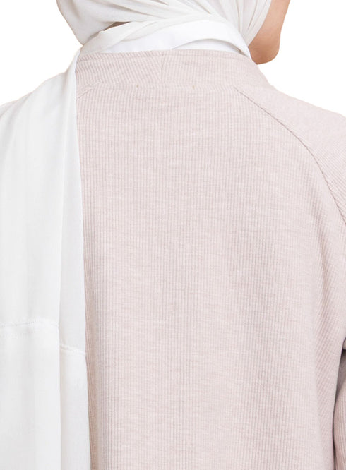 Soft Pink RD-Button Sweater
